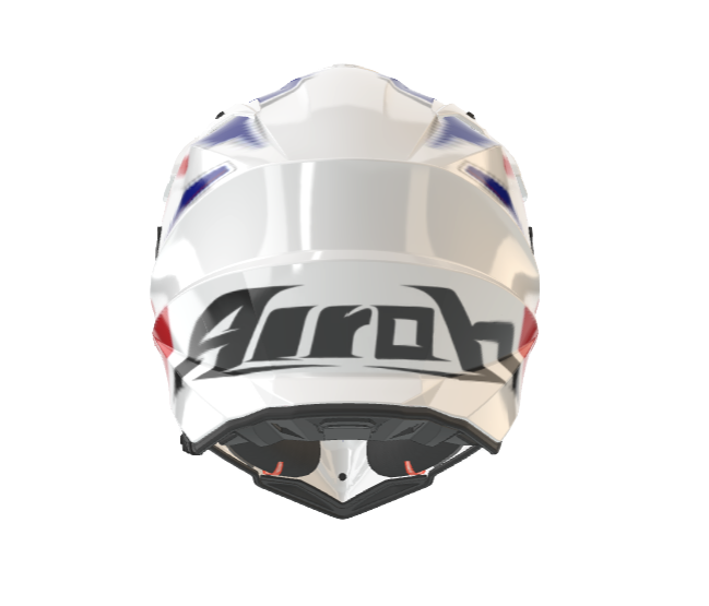 CASCO MULTIPROPOSITO AIROH COMMANDER 2 REVEAL AZUL ROJO BRILLO