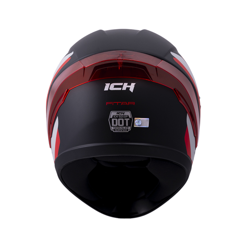 CASCO INTEGRAL ICH 501SP FITAR NEGRO ROJO MATE VISOR NEGRO