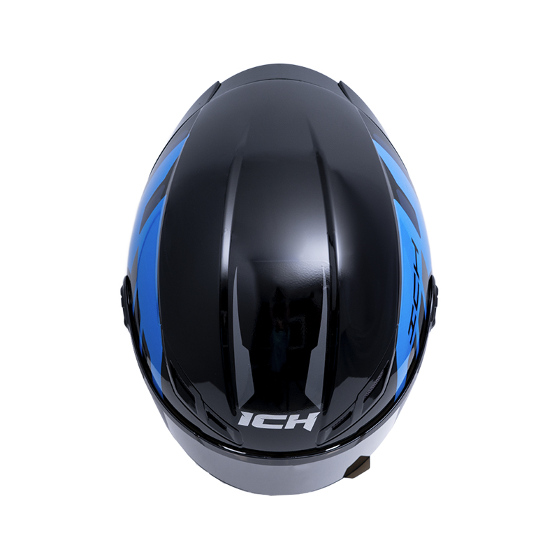 CASCO INTEGRAL ICH 501SP FITAR NEGRO AZUL NAVY BRILLO VISOR NEGRO
