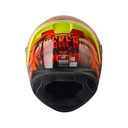 CASCO INTEGRAL SHAFT SH582SP EVO TIGERFACE NEGRO NARANJA BRILLO VISOR DORADO
