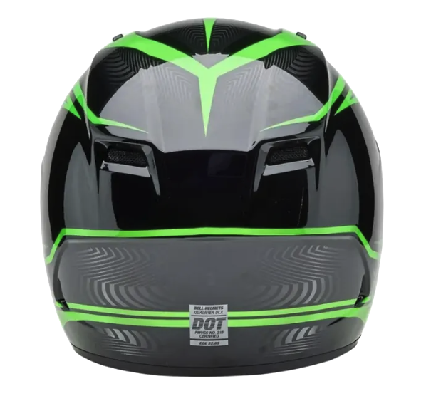 CASCO INTEGRAL BELL QUALIFIER CONDUIT NEGRO GRIS VERDE BRILLO