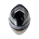 CASCO ABIERTO SHAFT SHPRO240 DOBLE VISOR MAISON GRIS OSCURO BLANCO BRILLO VISOR SILVER