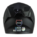 CASCO INTEGRAL EDGE RACER SOLIDO NEGRO MATE VISOR NEGRO