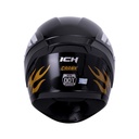 CASCO INTEGRAL ICH 501SP CRANK NEGRO DORADO BRILLO VISOR NEGRO