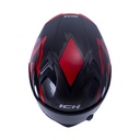 CASCO INTEGRAL ICH 503 POOL NEGRO ROJO MATE VISOR NEGRO