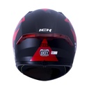 CASCO INTEGRAL ICH 503 POOL NEGRO ROJO MATE VISOR NEGRO