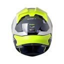 CASCO INTEGRAL SHAFT SH560 EVO WUOKI GRIS OSCURO AMARILLO BRILLO VISOR SILVER