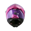 CASCO INTEGRAL SHAFT SHPRO611RS DARK LAB MORADO FUCSIA BRILLO VISOR MORADO