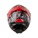 CASCO INTEGRAL SHAFT SHPRO611RS DRAKON GRIS OSCURO BLANCO MATE VISOR MORADO