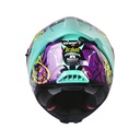 CASCO INTEGRAL SHAFT SHPRO611RS DRAKON MORADO AMARILLO BRILLO VISOR AZUL