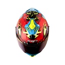 CASCO INTEGRAL SHAFT SHPRO611RS DRAKON ROJO AZUL MATE VISOR AZUL