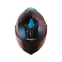 CASCO INTEGRAL SHAFT SHPRO611RS XOLID CAMALEON AZUL BRILLO VISOR AZUL