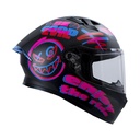 CASCO INTEGRAL ICH 503 SWITCH NEGRO ROJO MATE VISOR TRANSPARENTE