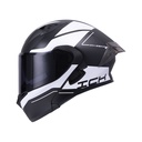 CASCO ABATIBLE ICH 3120 DOBLE VISOR MIXTER NEGRO BLANCO MATE VISOR NEGRO