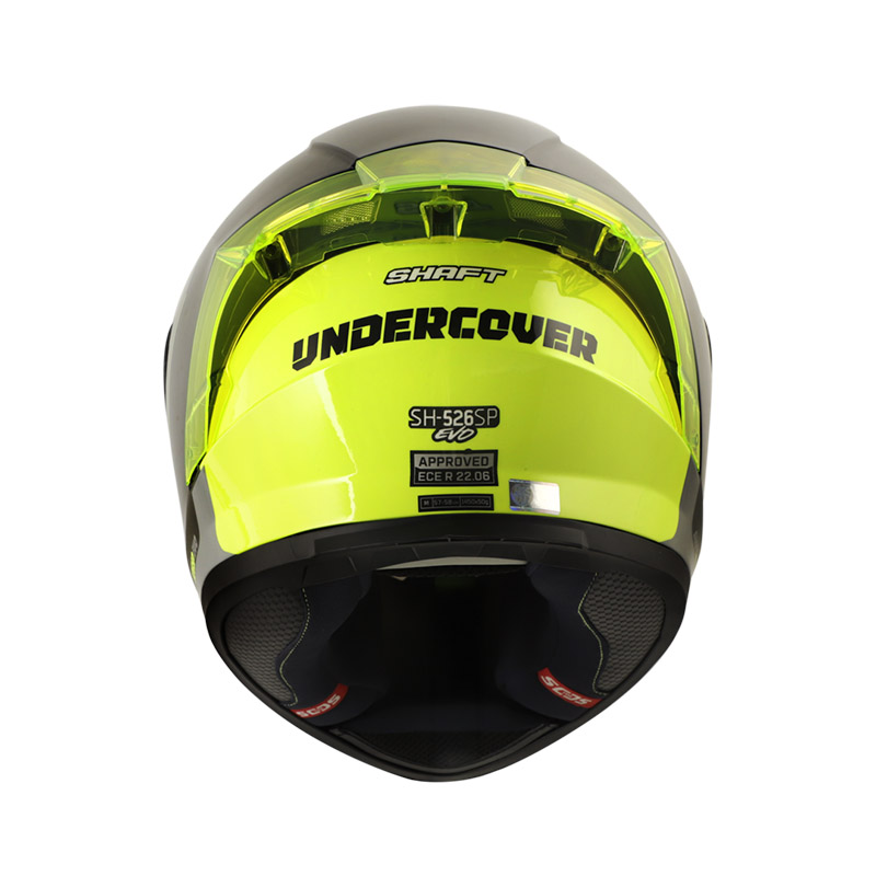 CASCO INTEGRAL SHAFT SH526SP EVO UNDERCOVE NEGRO AMARILLO BRILLO