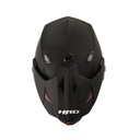 CASCO MULTIPROPOSITO HRO HROMX330 DOBLE VISOR SOLID NEGRO FUCSIA MATE