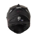 CASCO MULTIPROPOSITO HRO HROMX330 DOBLE VISOR SOLID NEGRO FUCSIA MATE
