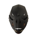 CASCO MULTIPROPOSITO HRO HROMX330 DOBLE VISOR SOLID NEGRO ROJO MATE