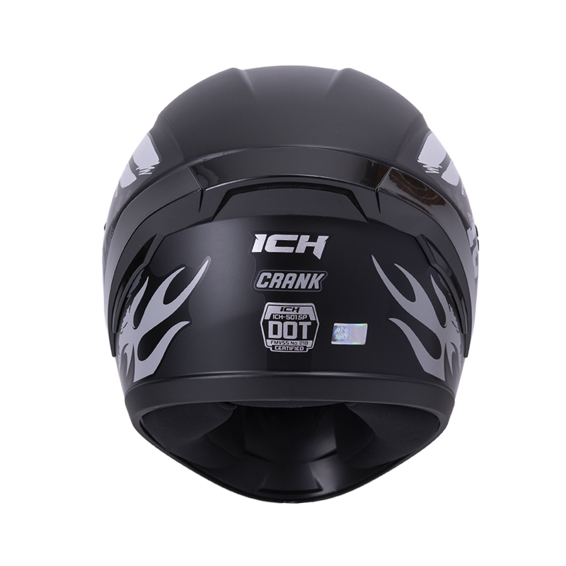 CASCO INTEGRAL ICH 501SP CRANK NEGRO GRIS MATE VISOR TRANSPARENTE