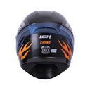 CASCO INTEGRAL ICH 501SP CRANK NEGRO NARANJA BRILLO VISOR NEGRO
