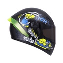 CASCO INTEGRAL ICH 501SP F.FOOD NEGRO AZUL NAVY MATE VISOR NEGRO