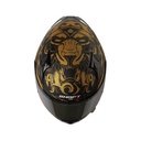 CASCO INTEGRAL SHAFT SHPRO612 DOBLE VISOR APEX PREDATOR  DORADO NEGRO MATE VISOR DORADO