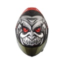 CASCO INTEGRAL SHAFT SHPRO612 DOBLE VISOR DRACULA NEGRO GRIS MATE VISOR DORADO