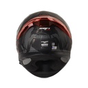 CASCO INTEGRAL SHAFT SHPRO612 DOBLE VISOR DRACULA NEGRO GRIS MATE VISOR DORADO