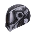 CASCO ABATIBLE ICH 3110DOT DOBLE VISOR ROBOTO NEGRO GRIS MATE VISOR NEGRO