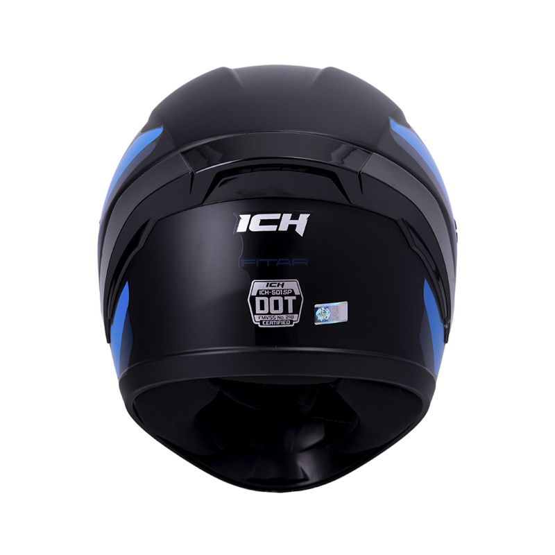 CASCO INTEGRAL ICH 501SP FITAR NEGRO AZUL NAVY MATE VISOR TRANSPARENTE