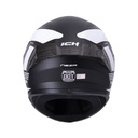 CASCO INTEGRAL ICH 503 NEZA NEGRO BLANCO MATE VISOR SILVER
