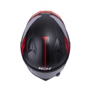 CASCO INTEGRAL ICH 503 NEZA NEGRO ROJO MATE VISOR NEGRO