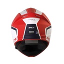 CASCO ABATIBLE SHAFT SH4000 EVO DOBLE VISOR SPLIT ROJO BLANCO