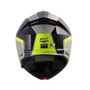 CASCO ABATIBLE SHAFT SH4000 EVO DOBLE VISOR SPLIT AZUL OSCURO GRIS BRILLO