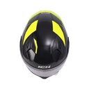 CASCO ABATIBLE ICH 3120 DOBLE VISOR MIXTER NEGRO AMARILLO BRILLO VISOR TRANSPARENTE