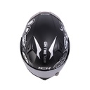 CASCO ABATIBLE ICH 3120 DOBLE VISOR TURN ON NEGRO NEGRO MATE VISOR SILVER