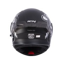 CASCO ABATIBLE ICH 3120 DOBLE VISOR TURN ON NEGRO NEGRO MATE VISOR SILVER