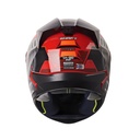 CASCO INTEGRAL SHAFT SH560 EVO CHIEF ROJO GRIS BRILLO