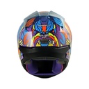 CASCO INTEGRAL SHAFT SH560 EVO FLY MORADO AZUL BRILLO