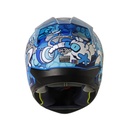 CASCO INTEGRAL SHAFT SH560 EVO MELO AZUL BLANCO MATE