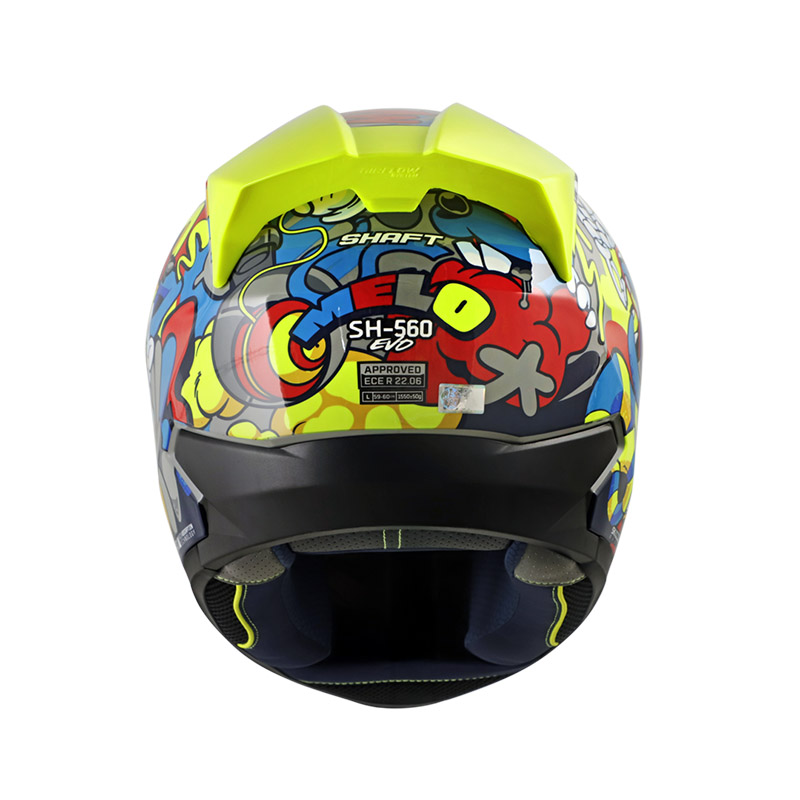 CASCO INTEGRAL SHAFT SH560 EVO MELO GRIS ROJO BRILLO