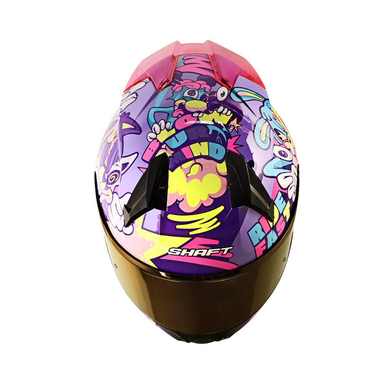 CASCO INTEGRAL SHAFT SH560 EVO MELO MORADO CLARO FUCSIA