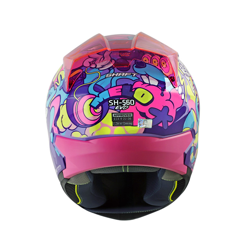 CASCO INTEGRAL SHAFT SH560 EVO MELO MORADO CLARO FUCSIA
