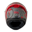 CASCO INTEGRAL SHAFT SH582SP EVO FORTUNE GRIS OSCURO ROJO