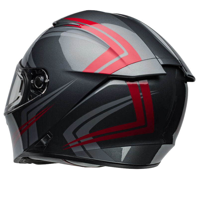 CASCO INTEGRAL BELL LITHIUM JETSTREAM GRIS ROJO BRILLO