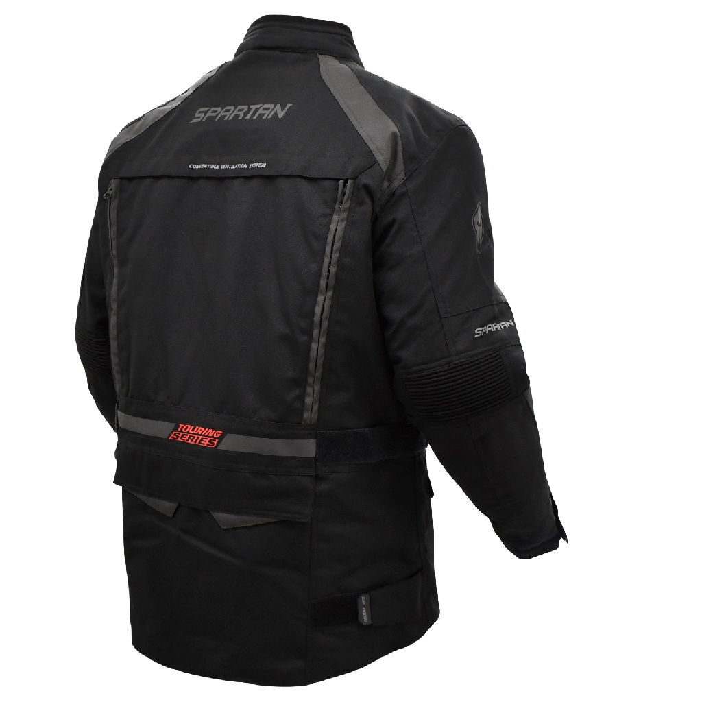 CHAQUETA CON PROTECCION SPARTAN STELVIO NEGRO CABALLERO