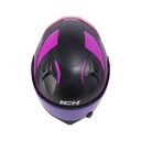 CASCO ABATIBLE ICH 3120 DOBLE VISOR MIXTER NEGRO FUCSIA MATE VISOR AZUL