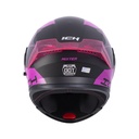 CASCO ABATIBLE ICH 3120 DOBLE VISOR MIXTER NEGRO FUCSIA MATE VISOR AZUL