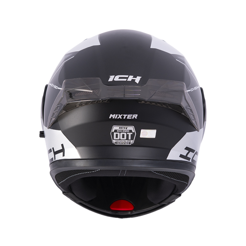 CASCO ABATIBLE ICH 3120 DOBLE VISOR MIXTER NEGRO SILVER VISOR SILVER