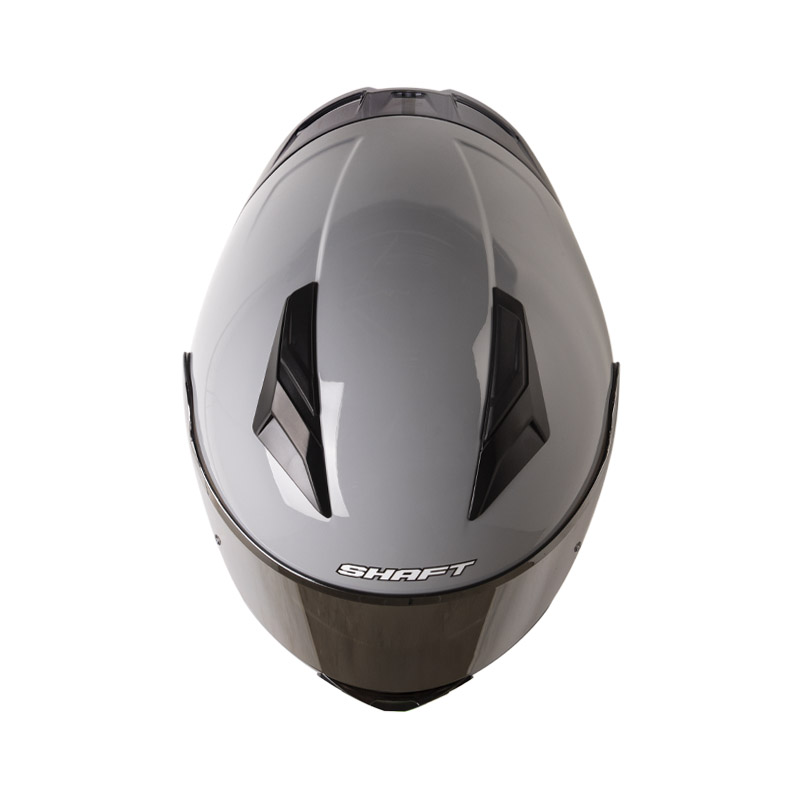 CASCO INTEGRAL SHAFT SH582SP EVO SOLID GRIS NEGRO BRILLO VISOR SILVER SPOILER NEGRO